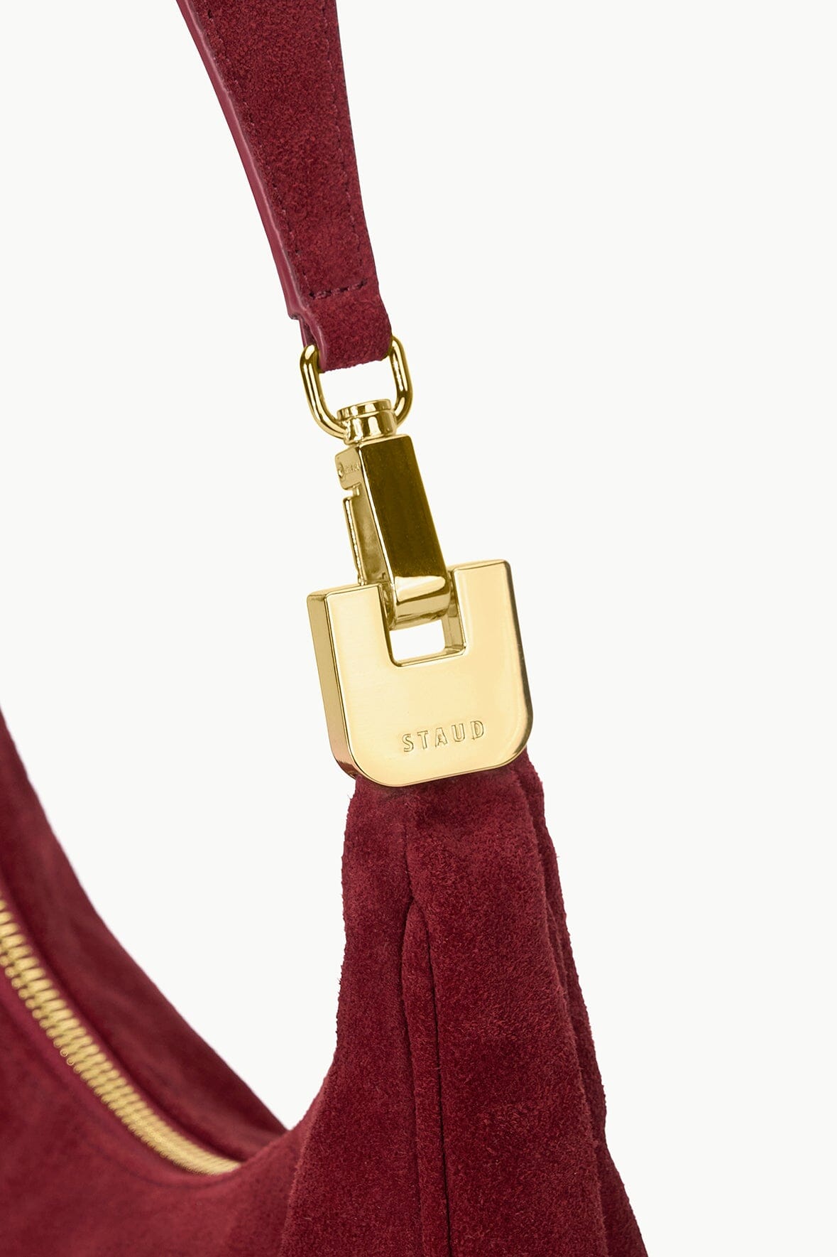 Image SYLVIE SHOULDER BAG | PINOT SUEDE 4 of 6 and Clicking this image will trigger a zoom pop-up