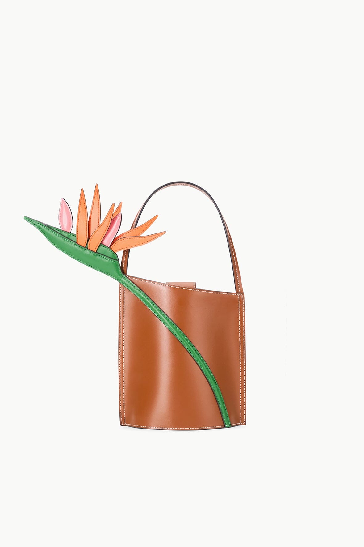 Image THE BIRD OF PARADISE BAG | TAN 1 of 5 and Clicking this image will trigger a zoom pop-up