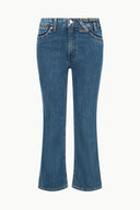 Image STAUD + WRANGLER THE CROPPED BOOT JEAN | INDIGO WASH 6 of 6