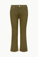 Image STAUD + WRANGLER THE CROPPED BOOT JEAN | SERGEANT GREEN 6 of 6