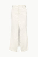 Image STAUD + WRANGLER THE MAXI SKIRT | CREAM 4 of 4