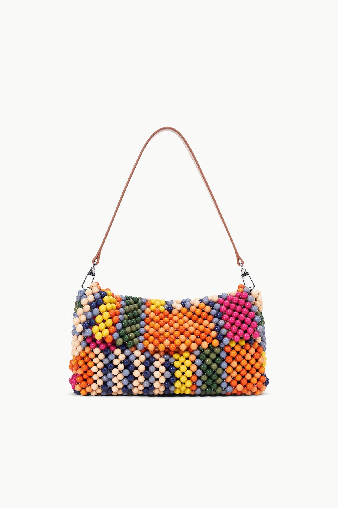 Image TIMMY BEADED SHOULDER BAG | MULTI BAYADERE STRIPE 1 of 6 and Clicking this image will trigger a zoom pop-up