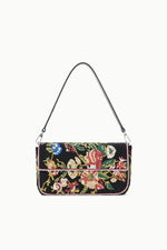 TIMMY CONVERTIBLE SHOULDER BAG | BLACK FLORAL
