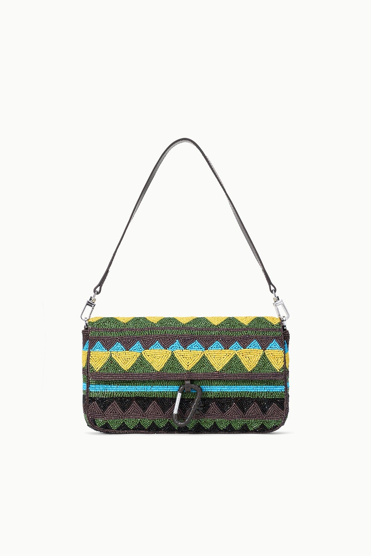 Home / Beaded & Novelty Bags /TIMMY SHOULDER BAG { "@context": "https://schema.org", "@type": "BreadcrumbList", "itemListElement": [{ "@type": "ListItem", "position": 1, "name": "Home" ,"item": "https:\/\/staud.clothing\/" },{ "@type": "ListItem", "positio