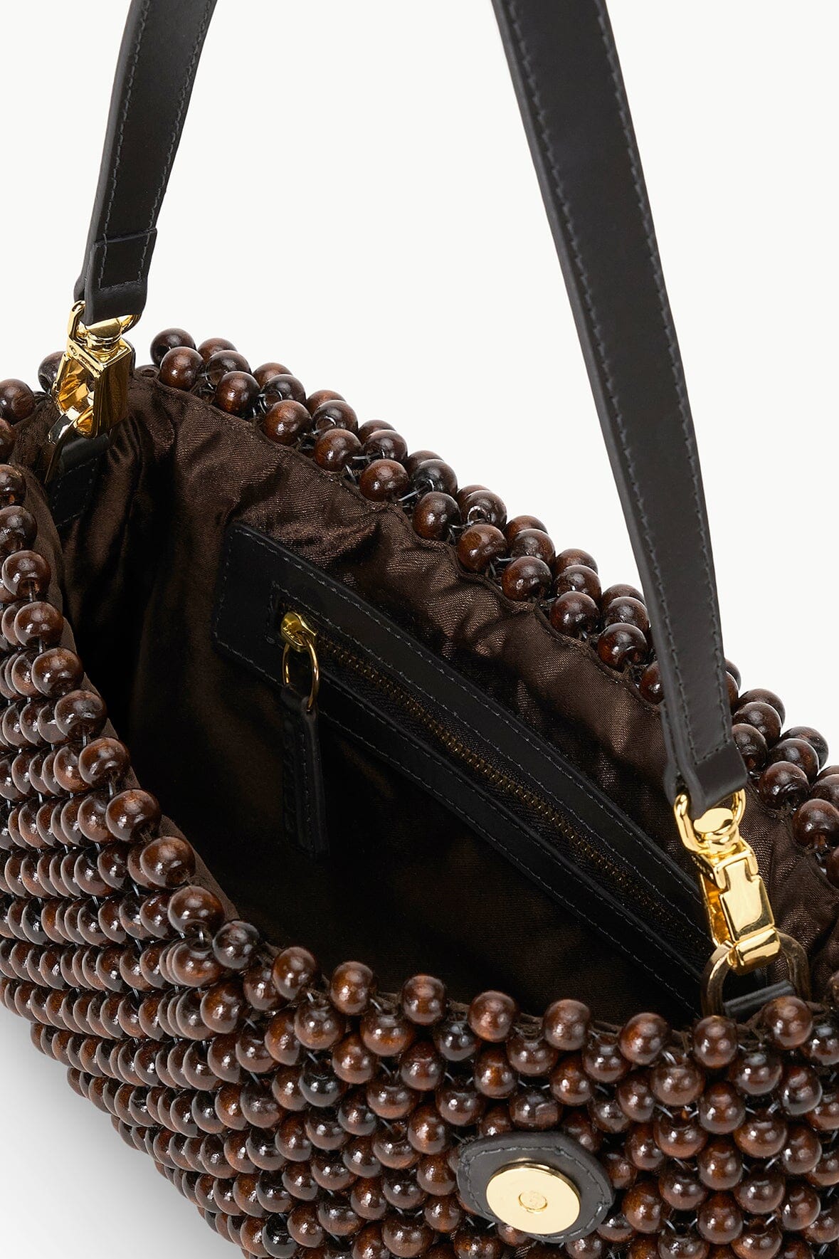 Image TIMMY SHOULDER BAG | DARK BROWN 5 of 8 and Clicking this image will trigger a zoom pop-up