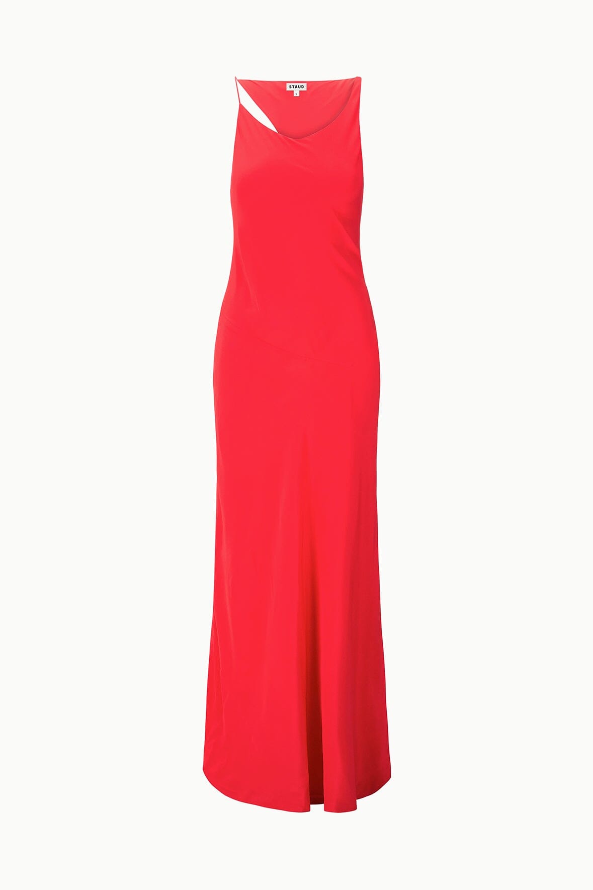 staud red silk dress Staud Phoebe Silk Mini Dress Sangria