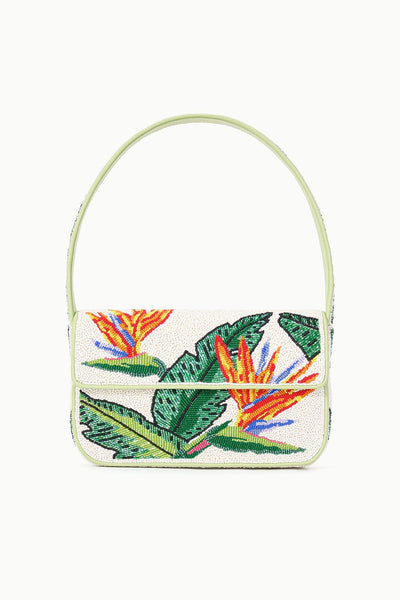 STAUD ハンドバッグ TOMMY BEADED BAG BIRDS OF PARADISE