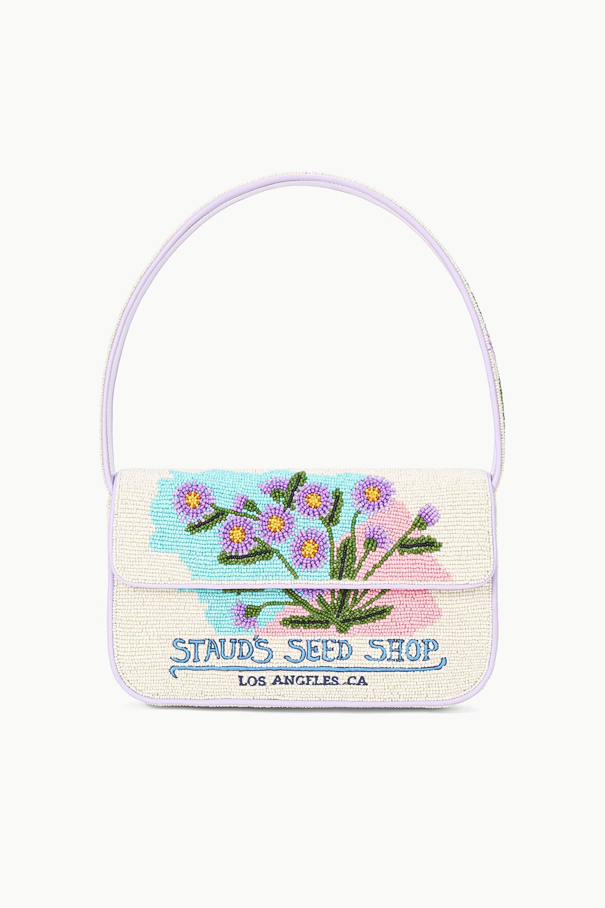 Image TOMMY BEADED BAG | CALIFORNIA ASTER 1 of 7 and Clicking this image will trigger a zoom pop-up