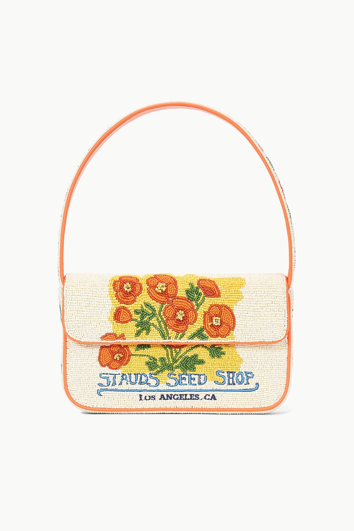 Image TOMMY BEADED BAG | CALIFORNIA POPPY 1 of 4 and Clicking this image will trigger a zoom pop-up