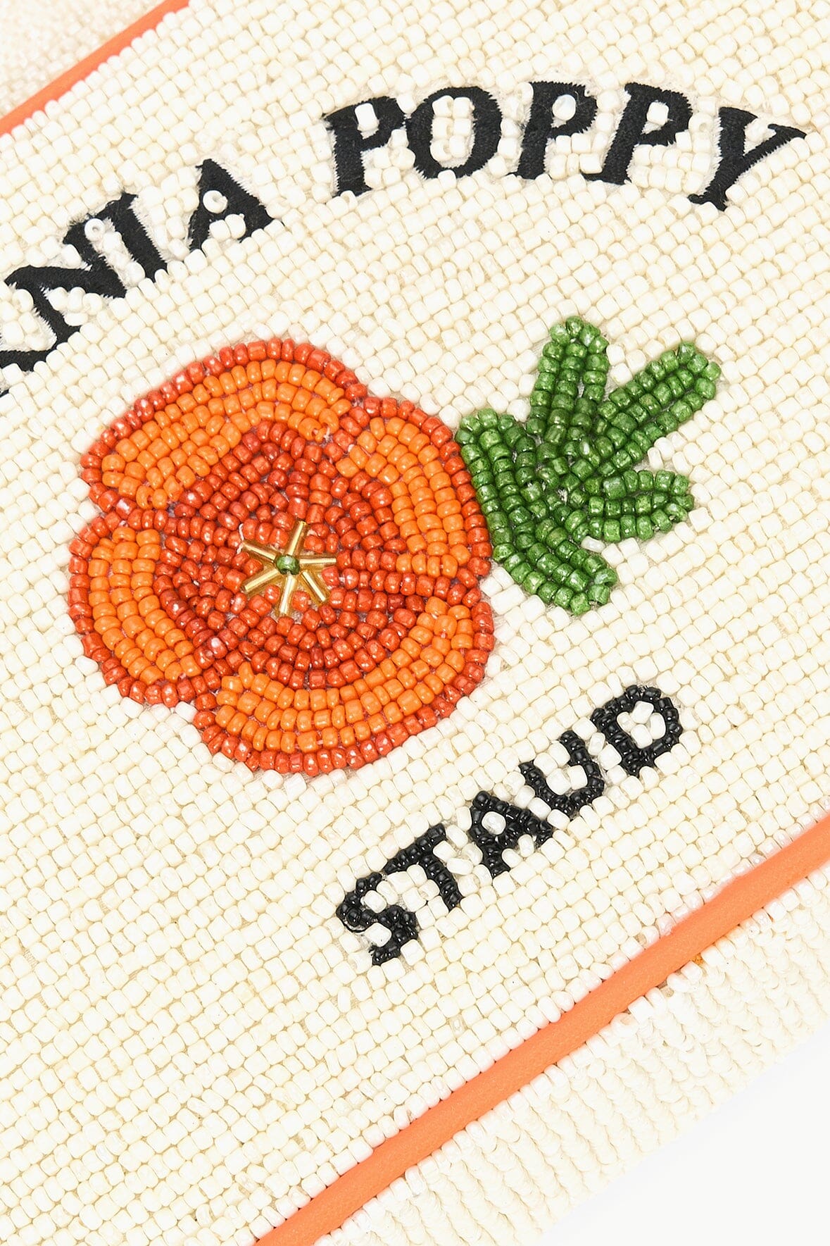 Image TOMMY BEADED BAG | CALIFORNIA POPPY 4 of 4 and Clicking this image will trigger a zoom pop-up