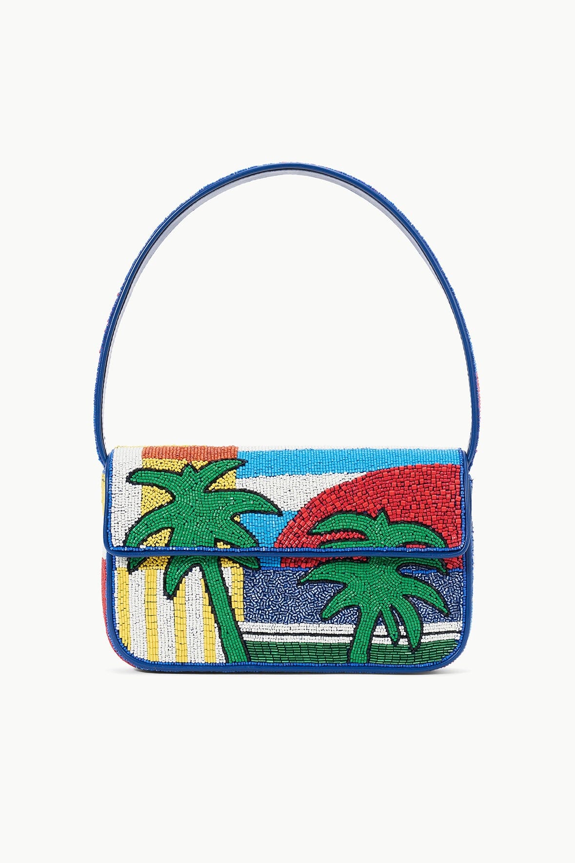 Image TOMMY BEADED BAG | GRAPHIC PALM 1 of 4 and Clicking this image will trigger a zoom pop-up