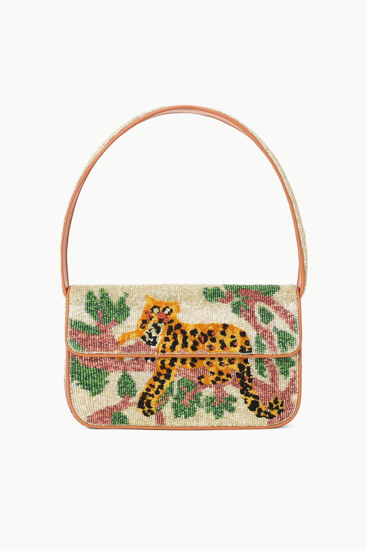 Image TOMMY BEADED BAG | JUNGLE LEOPARD 1 of 7 and Clicking this image will trigger a zoom pop-up