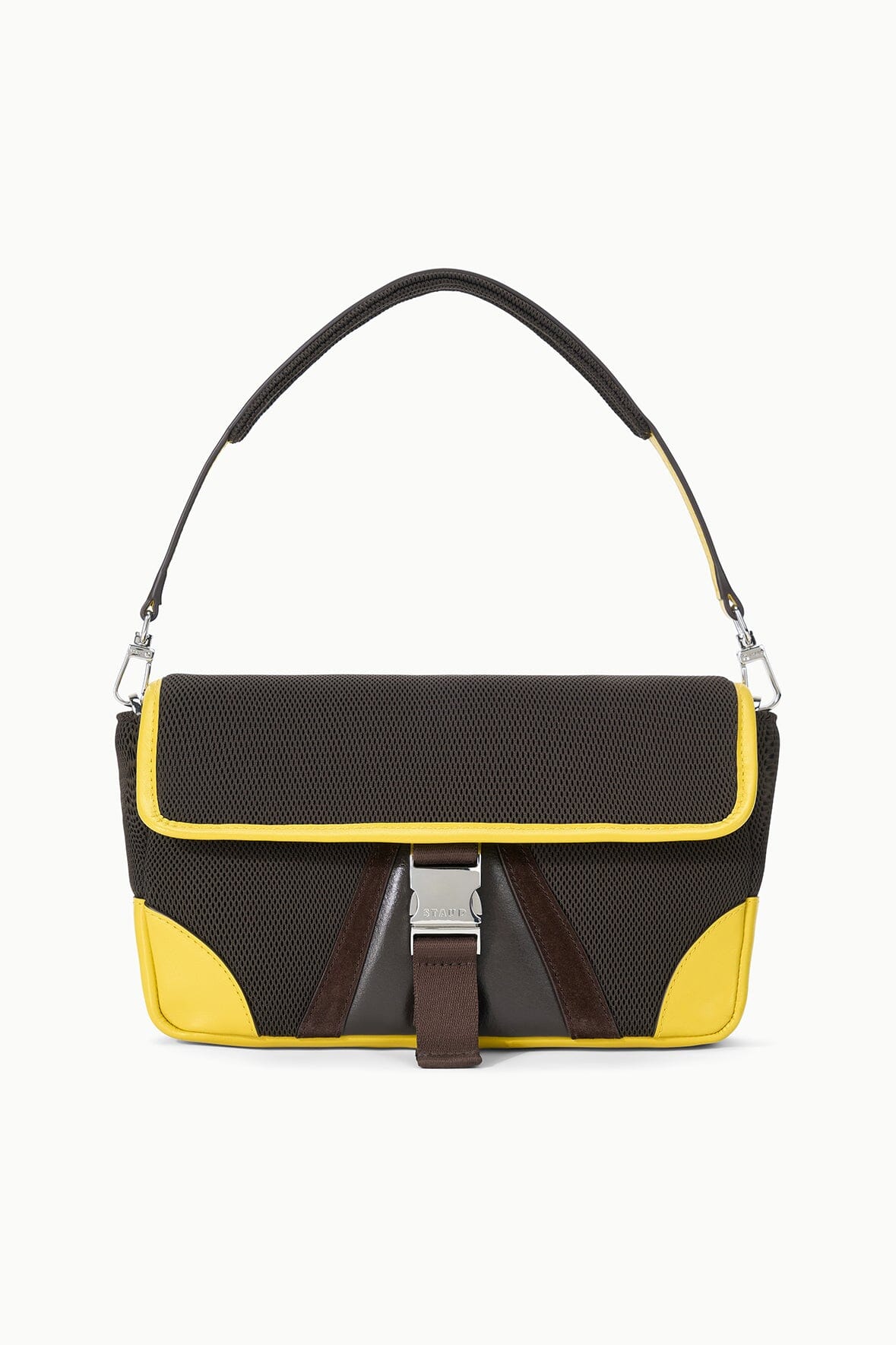 TONY SHOULDER BAG ESPRESSO LEMON