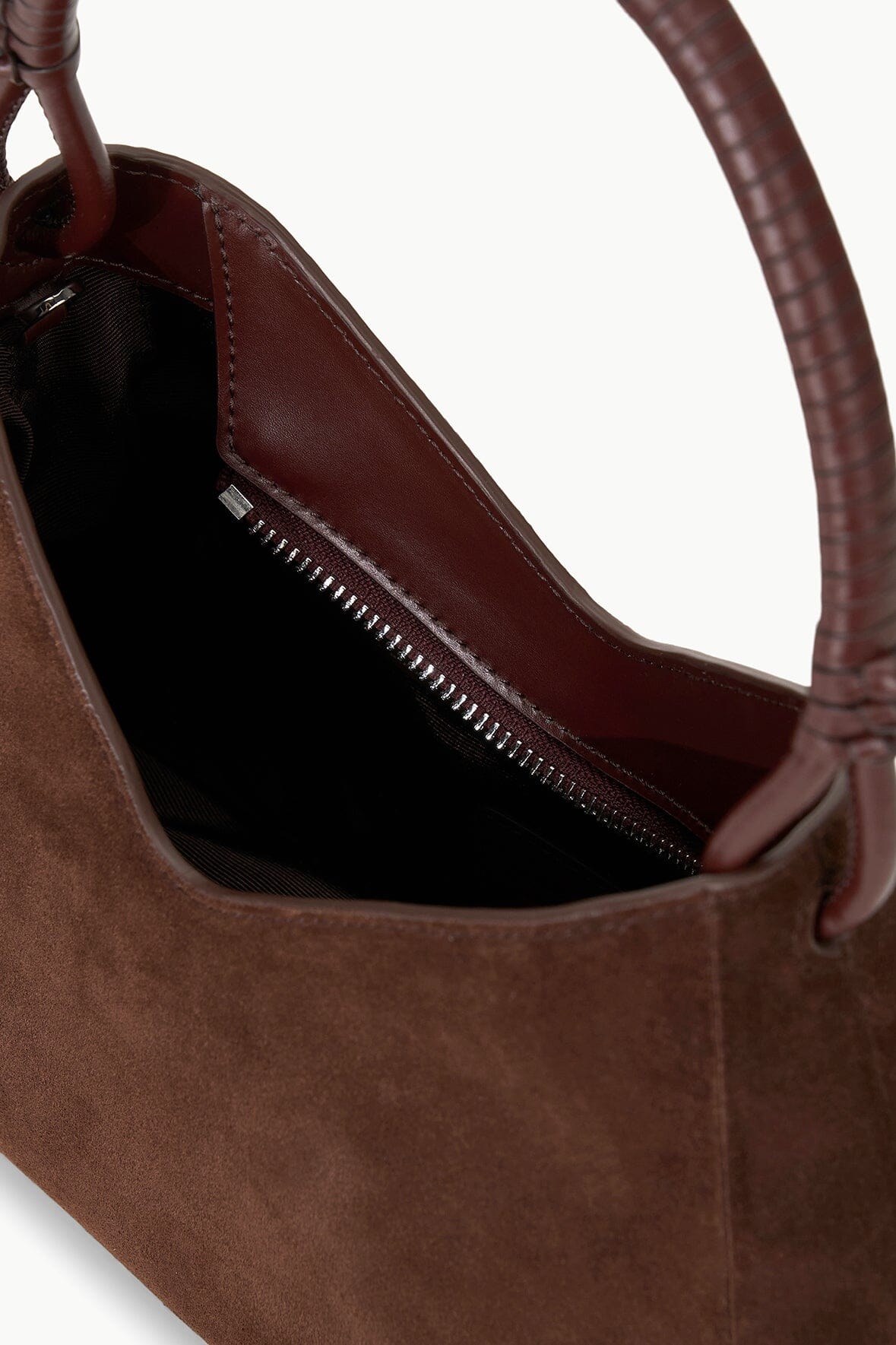 Image VALERIE SHOULDER BAG | MAHOGANY SUEDE 6 of 7 and Clicking this image will trigger a zoom pop-up