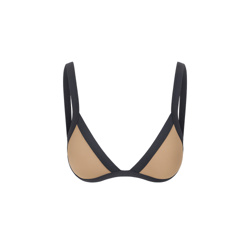 VENTURA BIKINI TOP  TAUPE BLACK