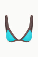 Image VENTURA BIKINI TOP | TEAL DARK CHOCOLATE 6 of 6
