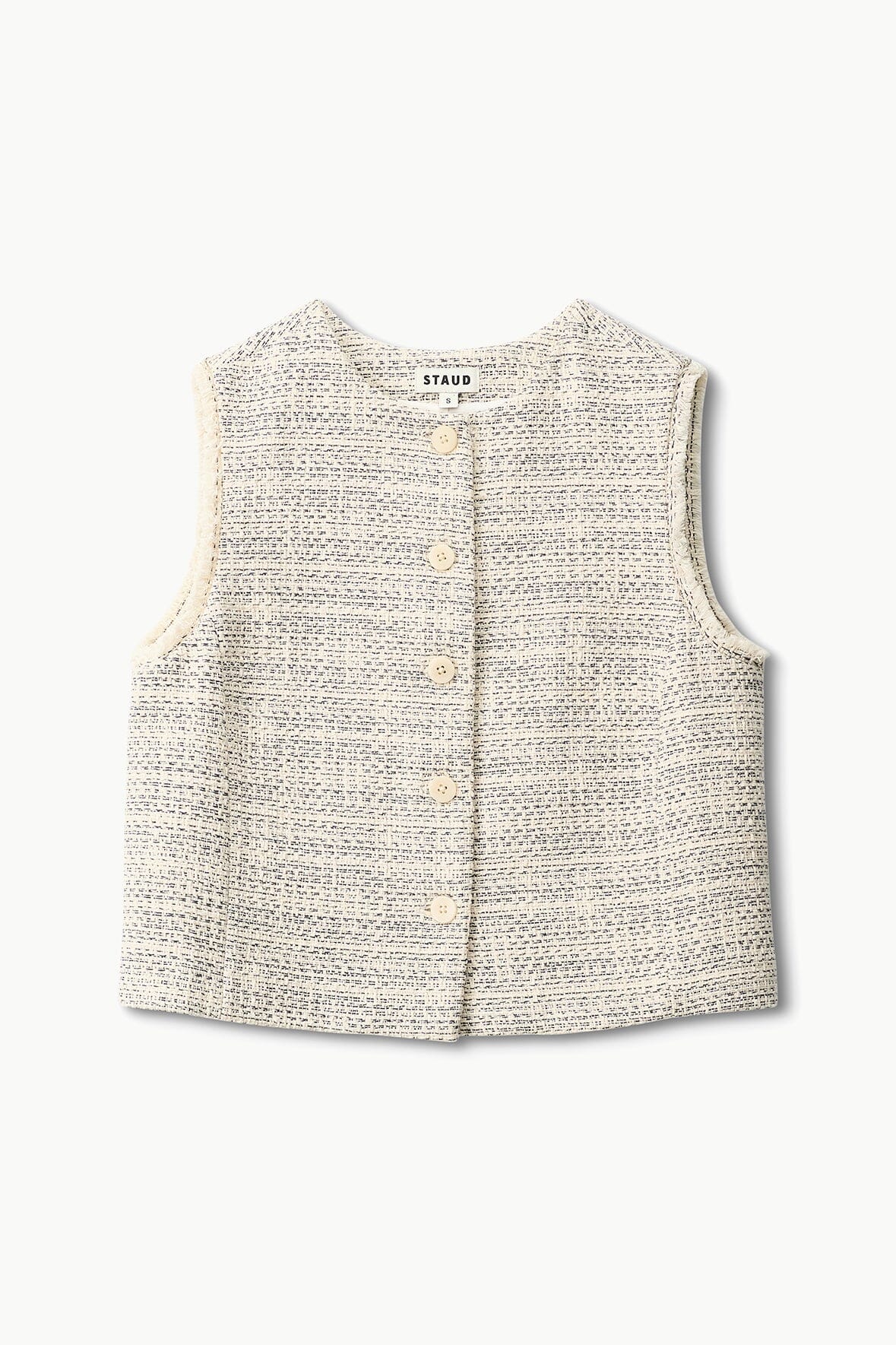 Image VERONICA VEST | IVORY MULTI 6 of 6 and Clicking this image will trigger a zoom pop-up