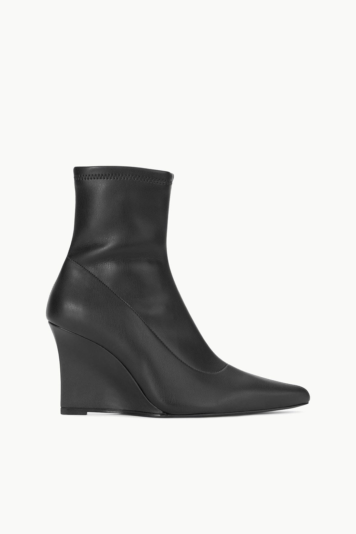 Image VESPER ANKLE WEDGE BOOT | BLACK 1 of 7 and Clicking this image will trigger a zoom pop-up