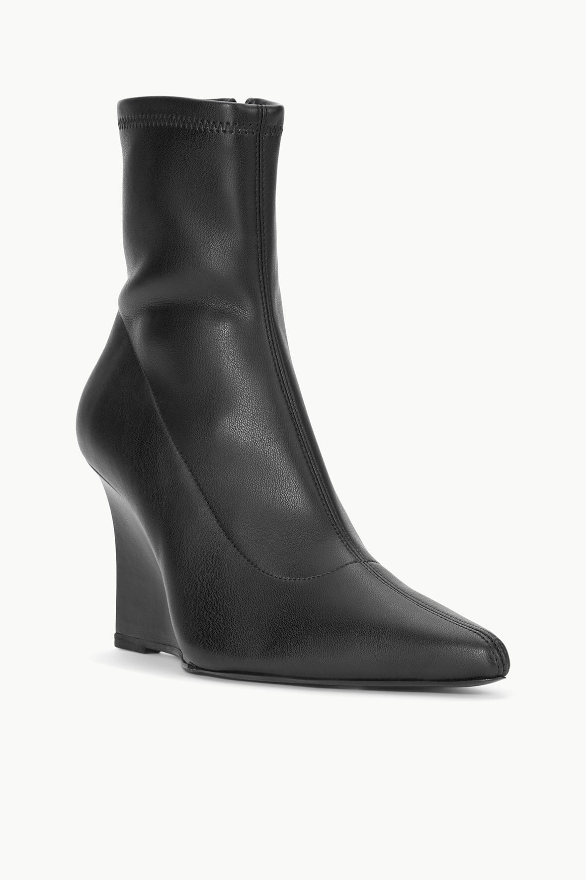 Image VESPER ANKLE WEDGE BOOT | BLACK 3 of 7 and Clicking this image will trigger a zoom pop-up