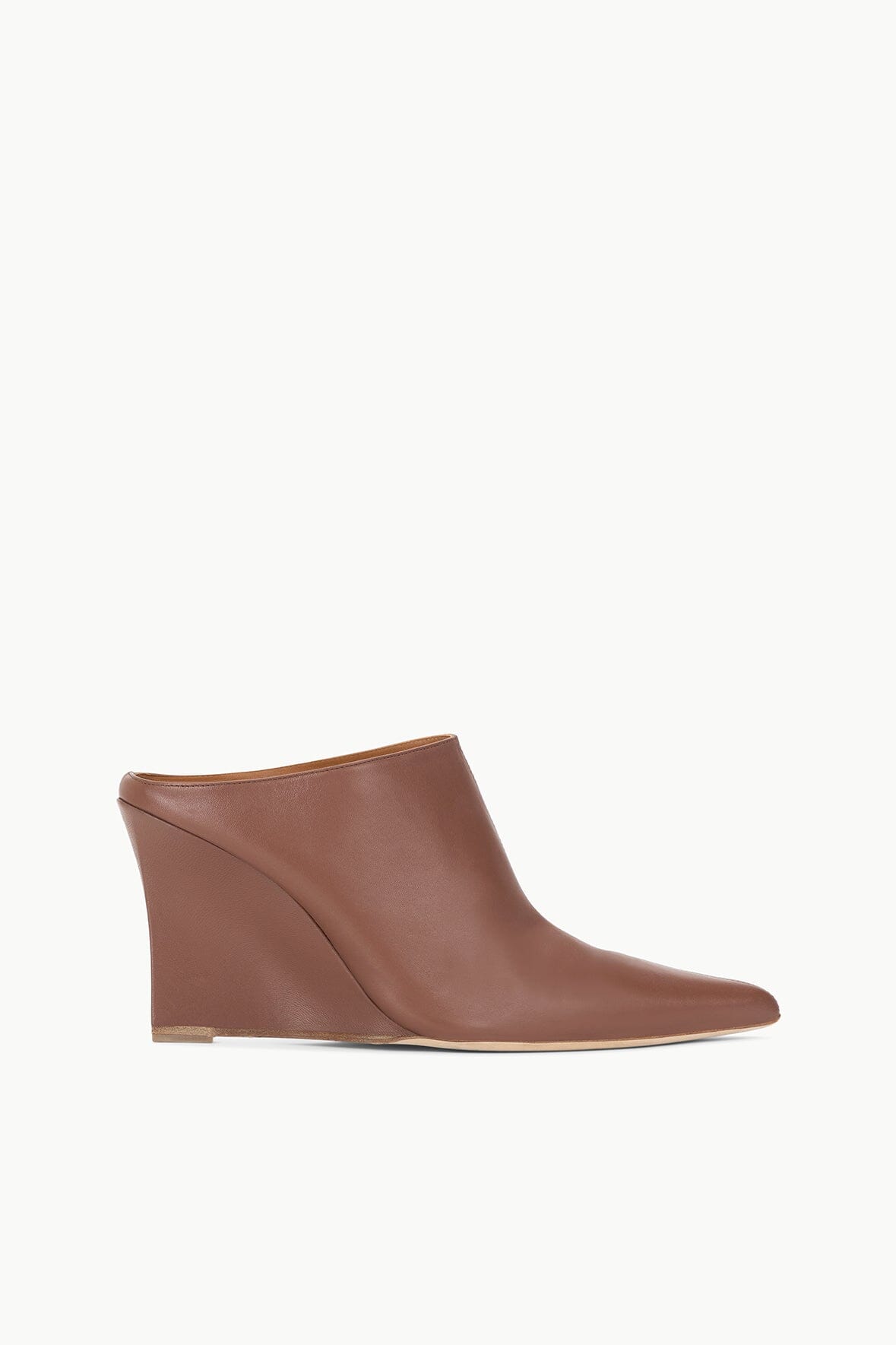 Image VESPER WEDGE MULE | CACAO 1 of 7 and Clicking this image will trigger a zoom pop-up