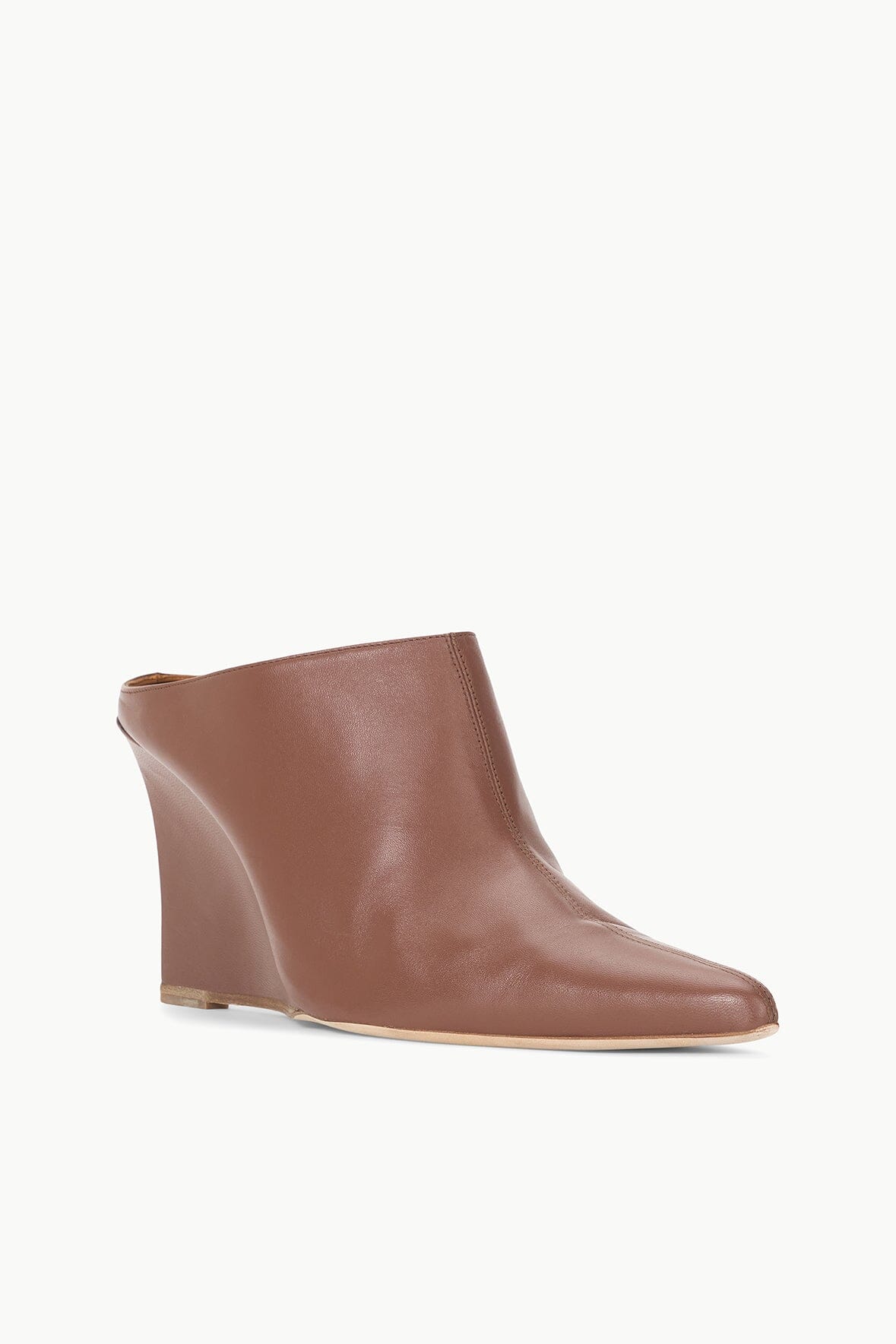 Image VESPER WEDGE MULE | CACAO 3 of 7 and Clicking this image will trigger a zoom pop-up