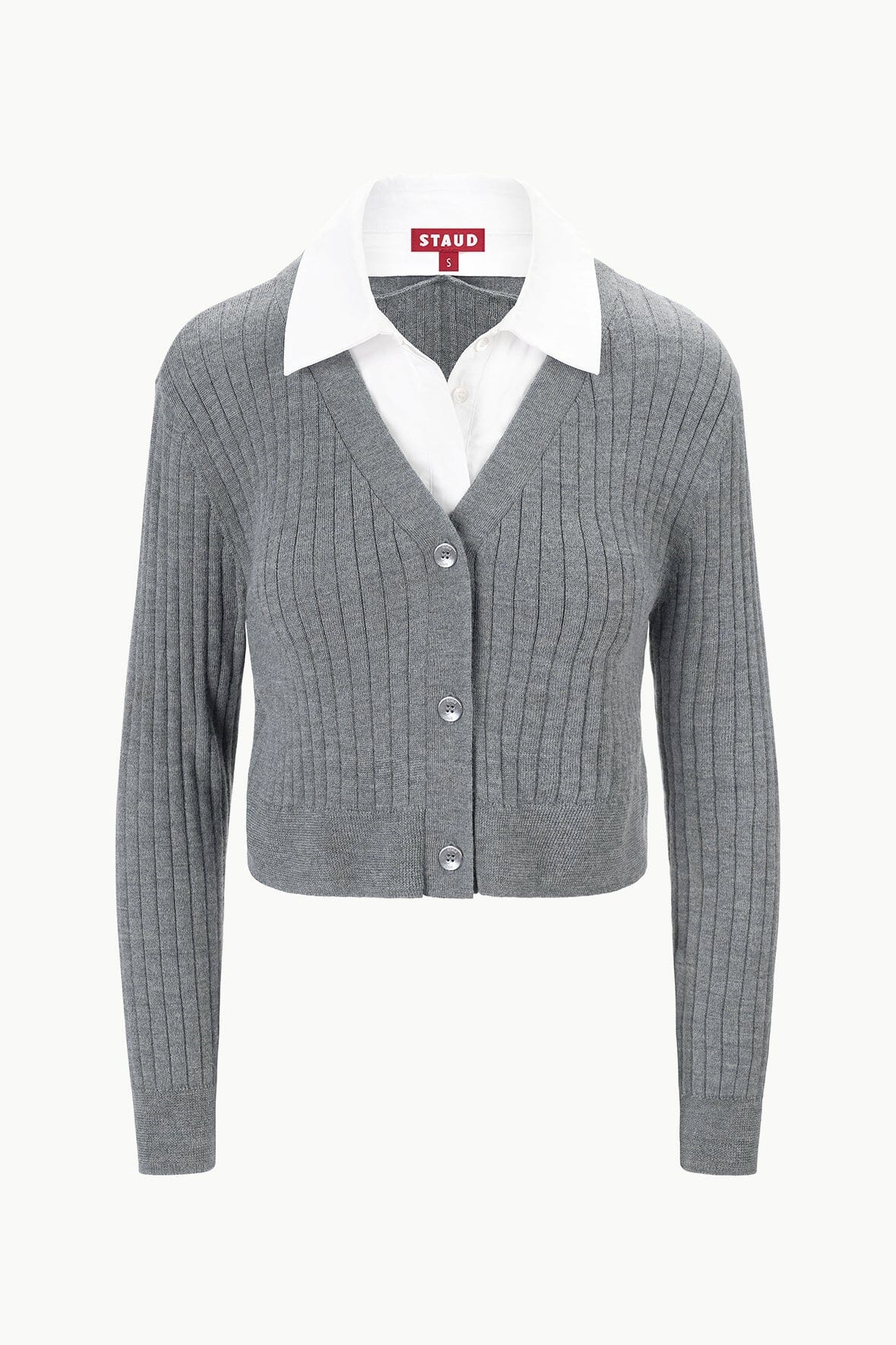 Image WALLIS SWEATER | CHARCOAL WHITE 4 of 4 and Clicking this image will trigger a zoom pop-up