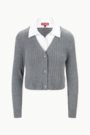 Image WALLIS SWEATER | CHARCOAL WHITE 4 of 4