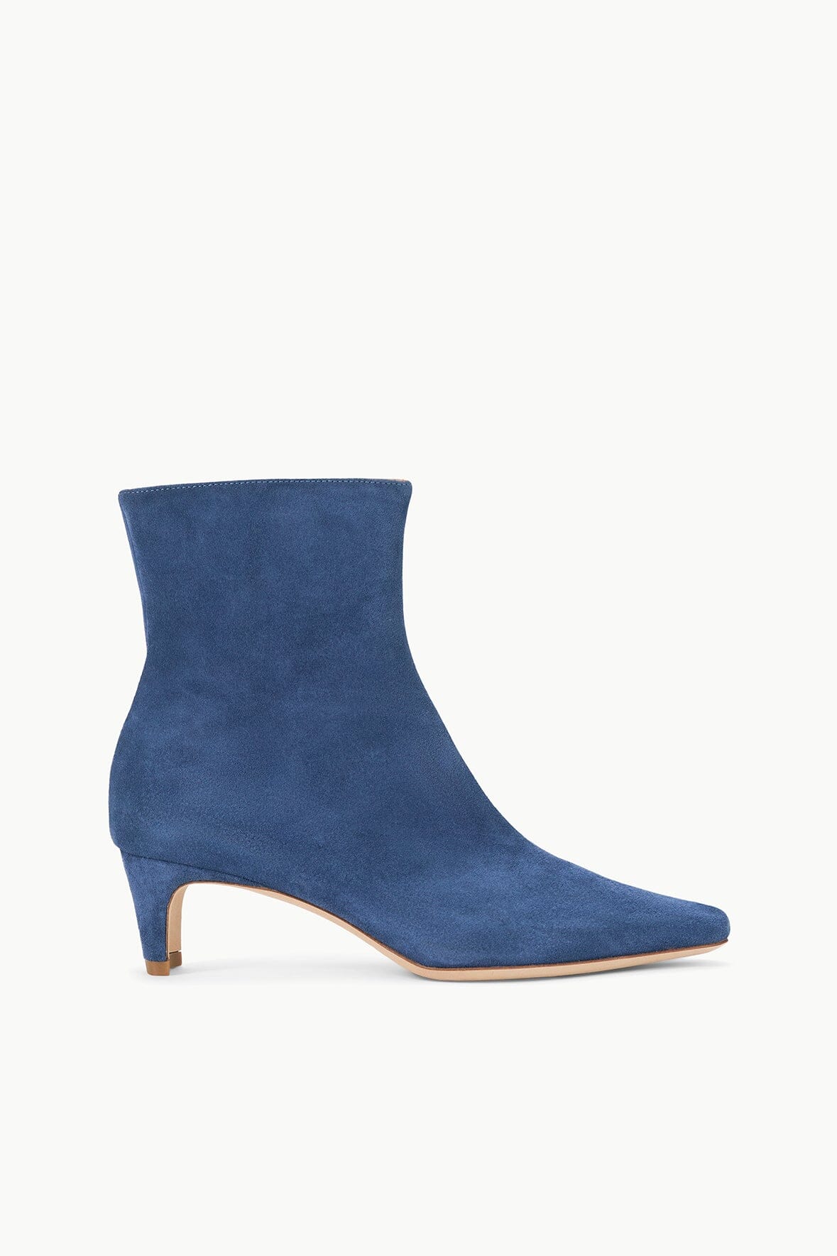 Image WALLY ANKLE BOOT | BLEU SUEDE 1 of 5 and Clicking this image will trigger a zoom pop-up