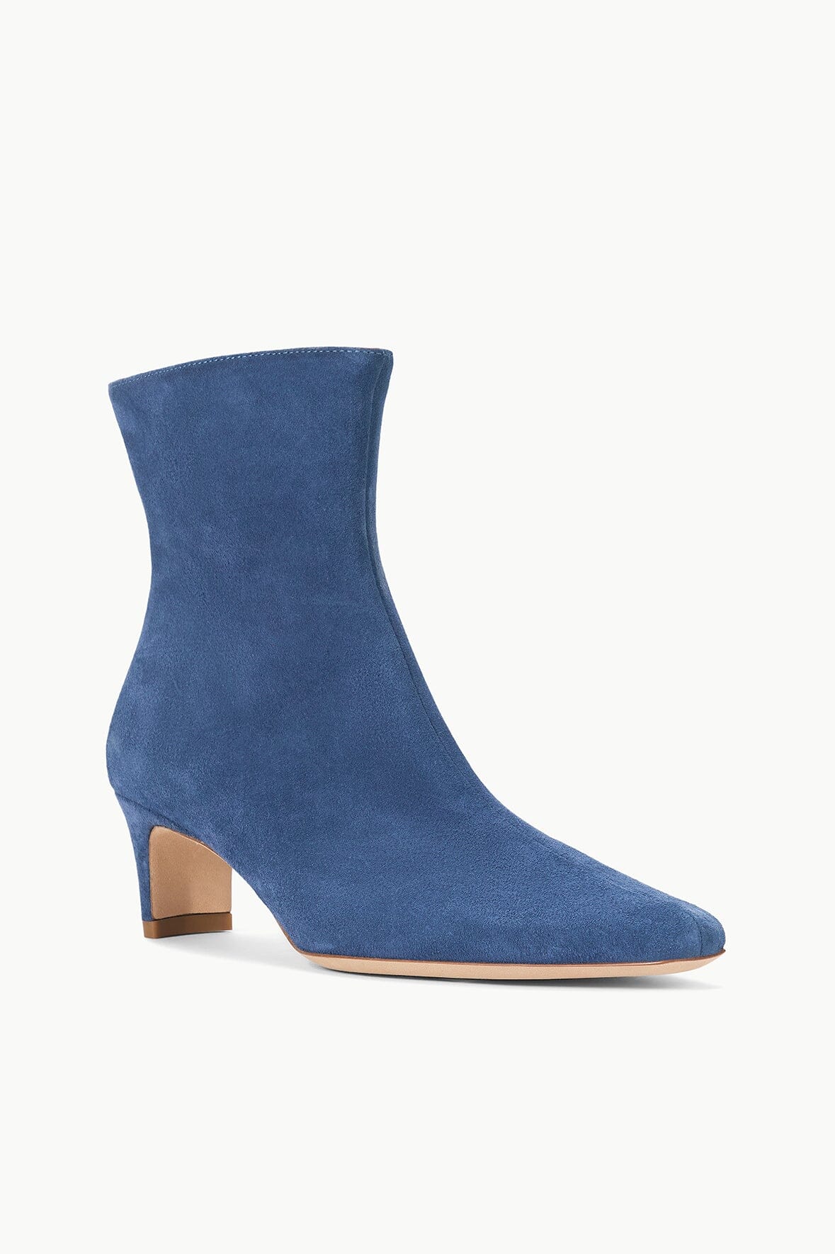 Image WALLY ANKLE BOOT | BLEU SUEDE 2 of 5 and Clicking this image will trigger a zoom pop-up