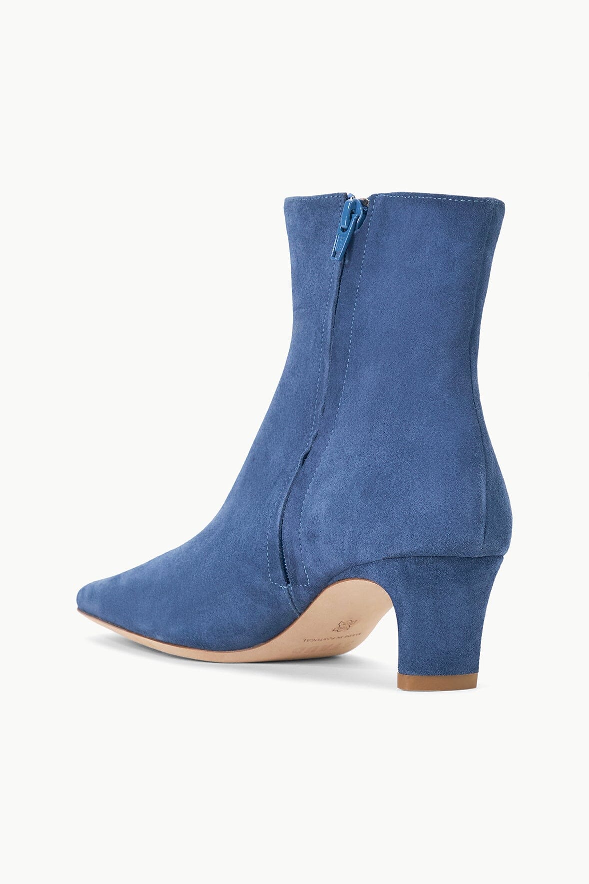 Image WALLY ANKLE BOOT | BLEU SUEDE 3 of 5 and Clicking this image will trigger a zoom pop-up