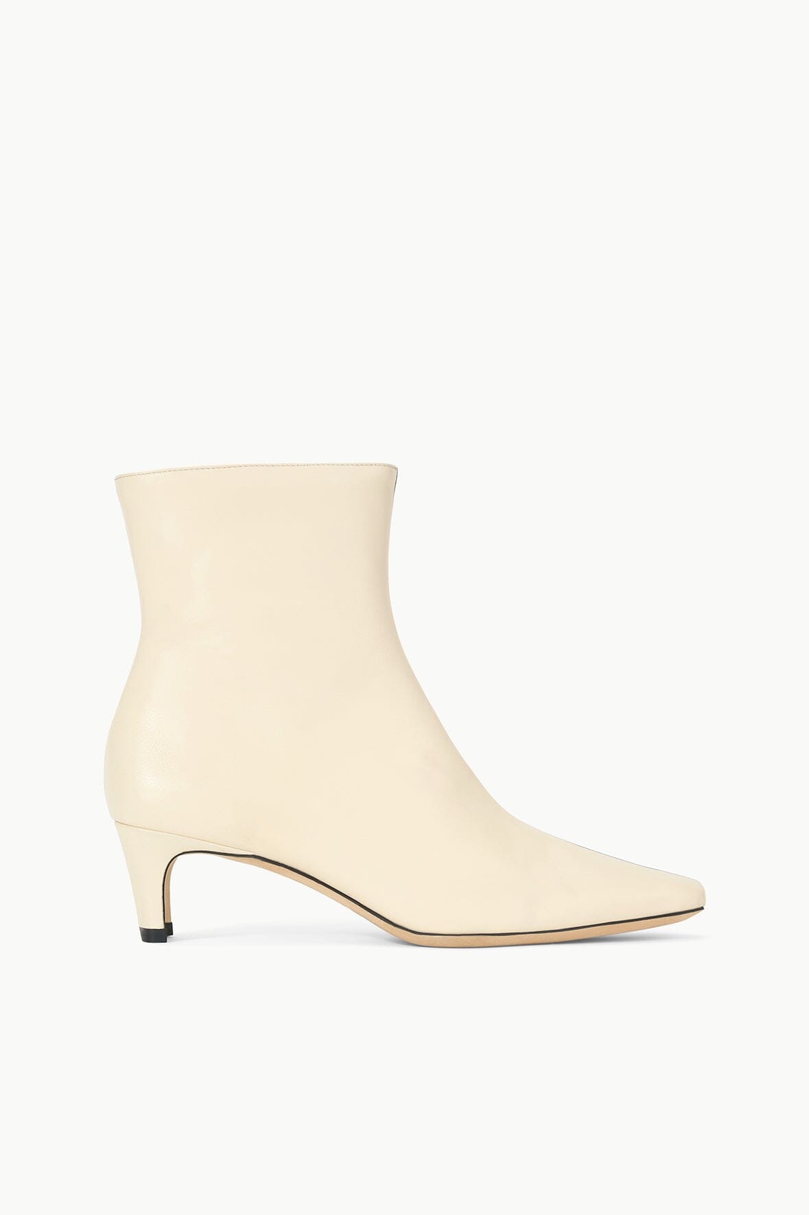 Image WALLY ANKLE BOOT | CREAM / BLACK 1 of 5 and Clicking this image will trigger a zoom pop-up