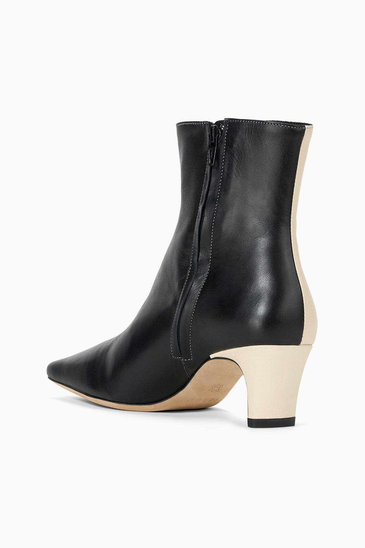 Image WALLY ANKLE BOOT | CREAM / BLACK 4 of 5 and Clicking this image will trigger a zoom pop-up