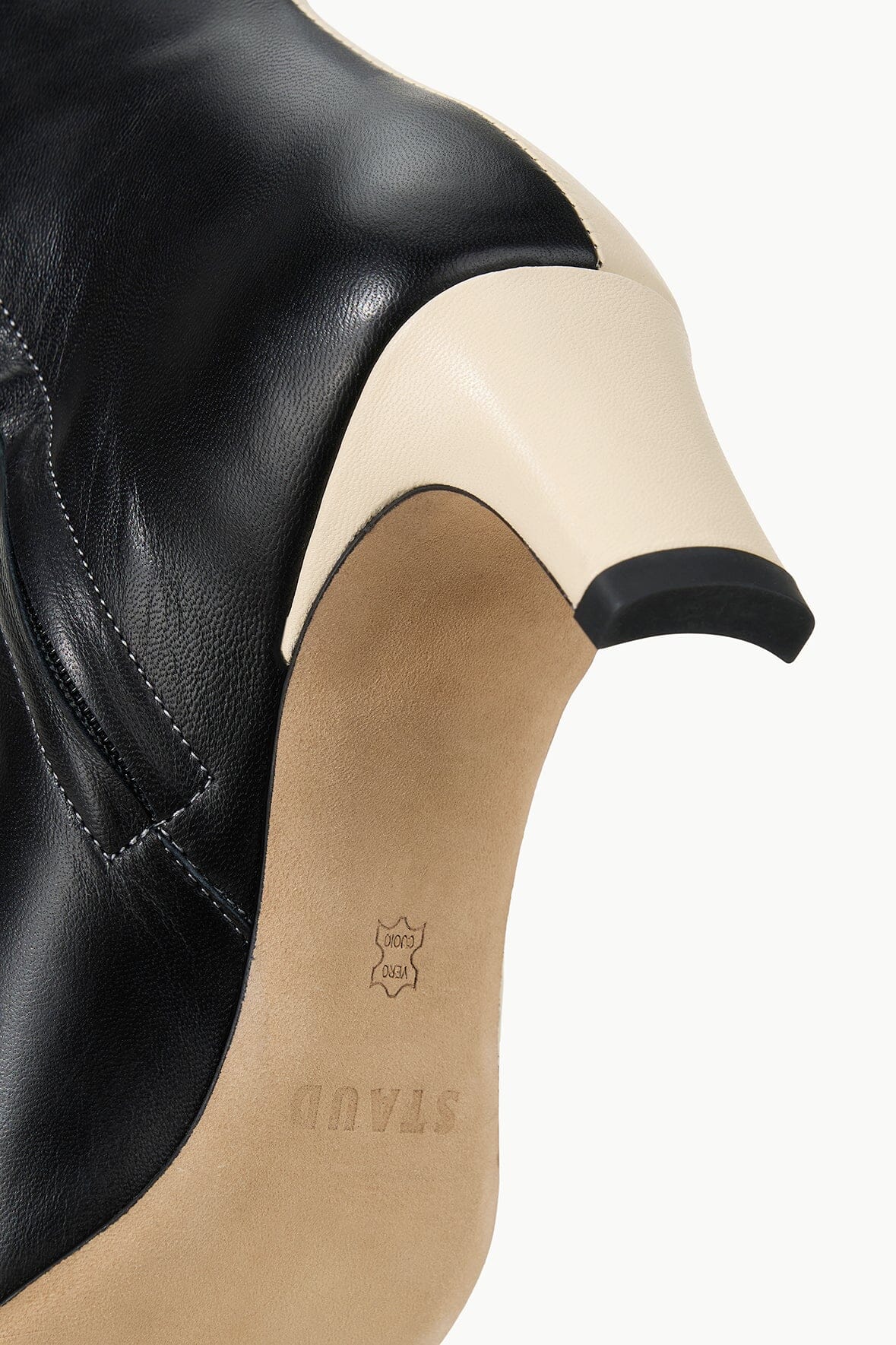 Image WALLY ANKLE BOOT | CREAM / BLACK 5 of 5 and Clicking this image will trigger a zoom pop-up