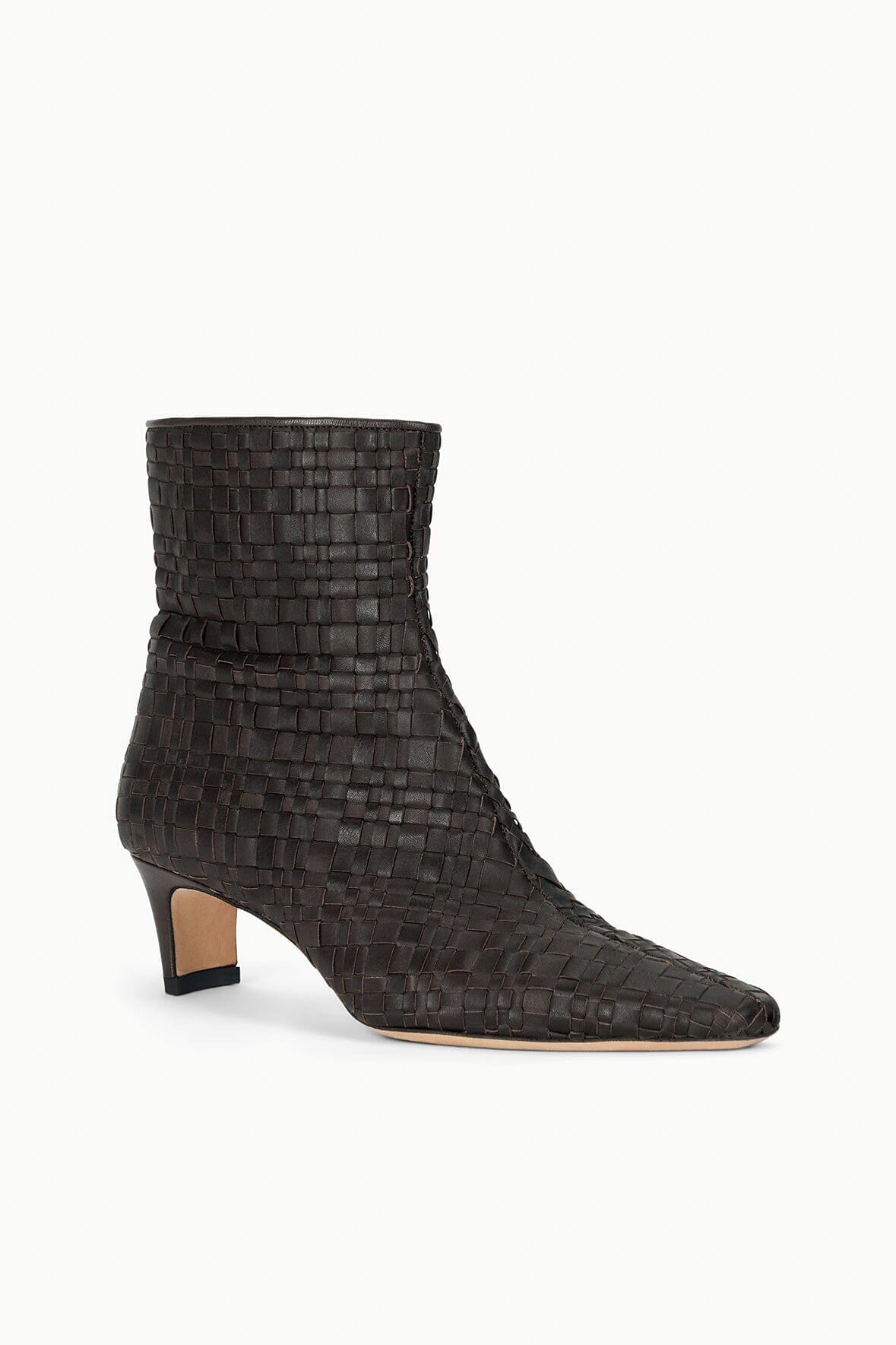 STAUD WALLY ANKLE BOOT ESPRESSO WOVEN