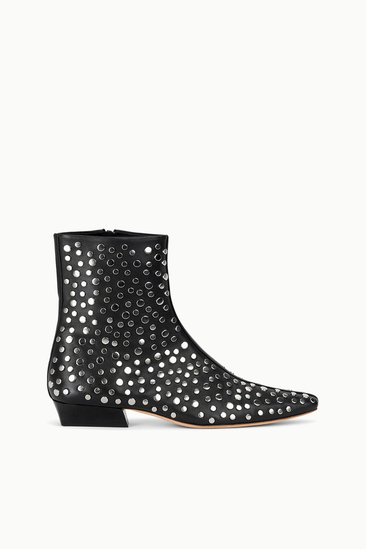 STAUD WALLY FLAT ANKLE BOOT RIVETS
