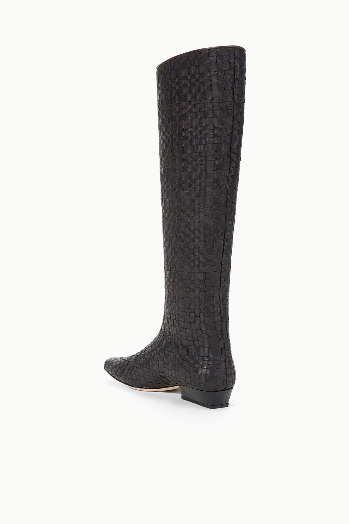Image WALLY FLAT BOOT | ESPRESSO WOVEN LEATHER 5 of 9 and Clicking this image will trigger a zoom pop-up