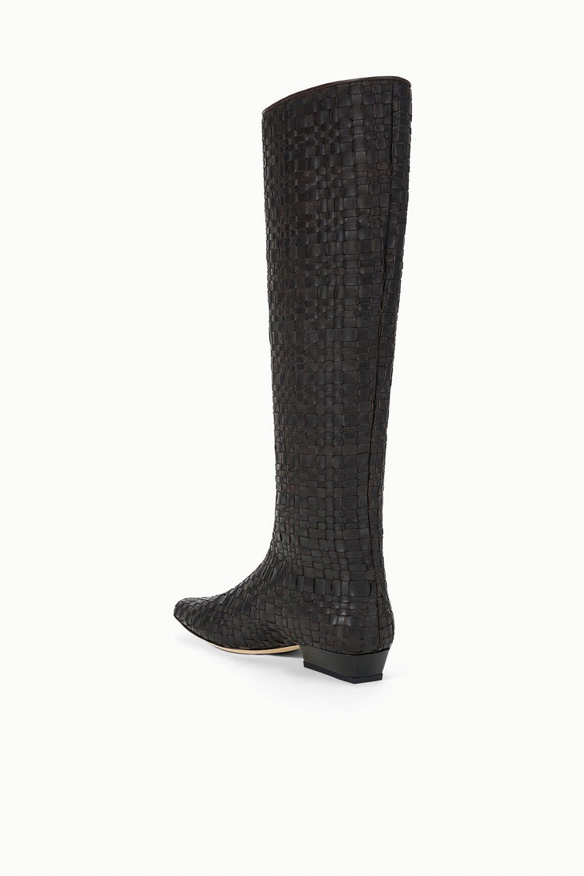 Image WALLY FLAT BOOT | ESPRESSO WOVEN LEATHER 5 of 9 and Clicking this image will trigger a zoom pop-up