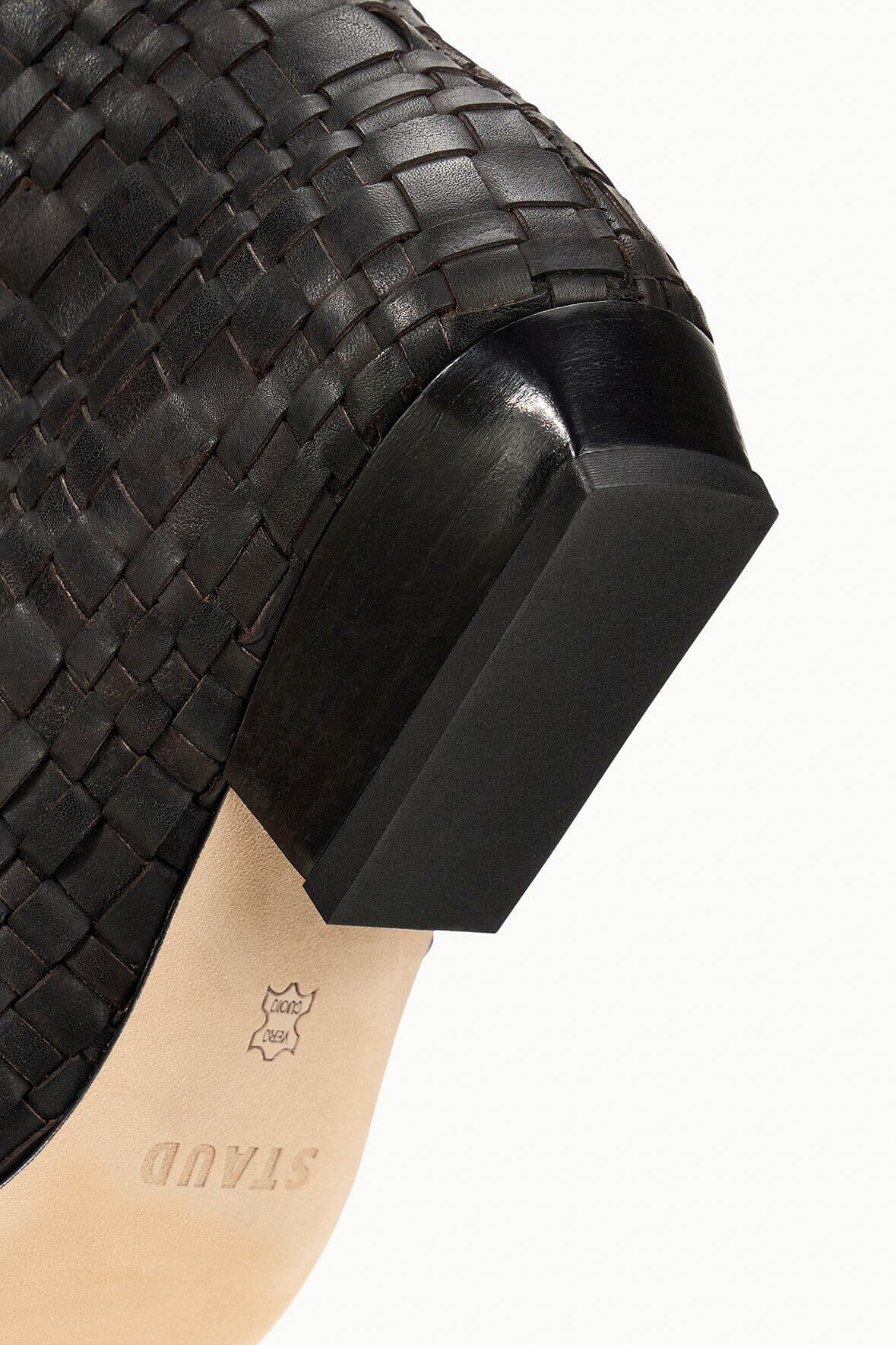 Image WALLY FLAT BOOT | ESPRESSO WOVEN LEATHER 9 of 9 and Clicking this image will trigger a zoom pop-up