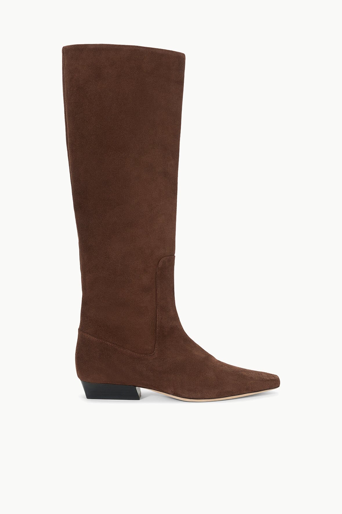 WALLY FLAT BOOT MAHOGANY SUEDE