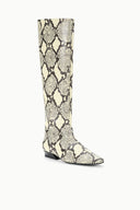 Image WALLY FLAT BOOT | WHITE SNAKE 3 of 6