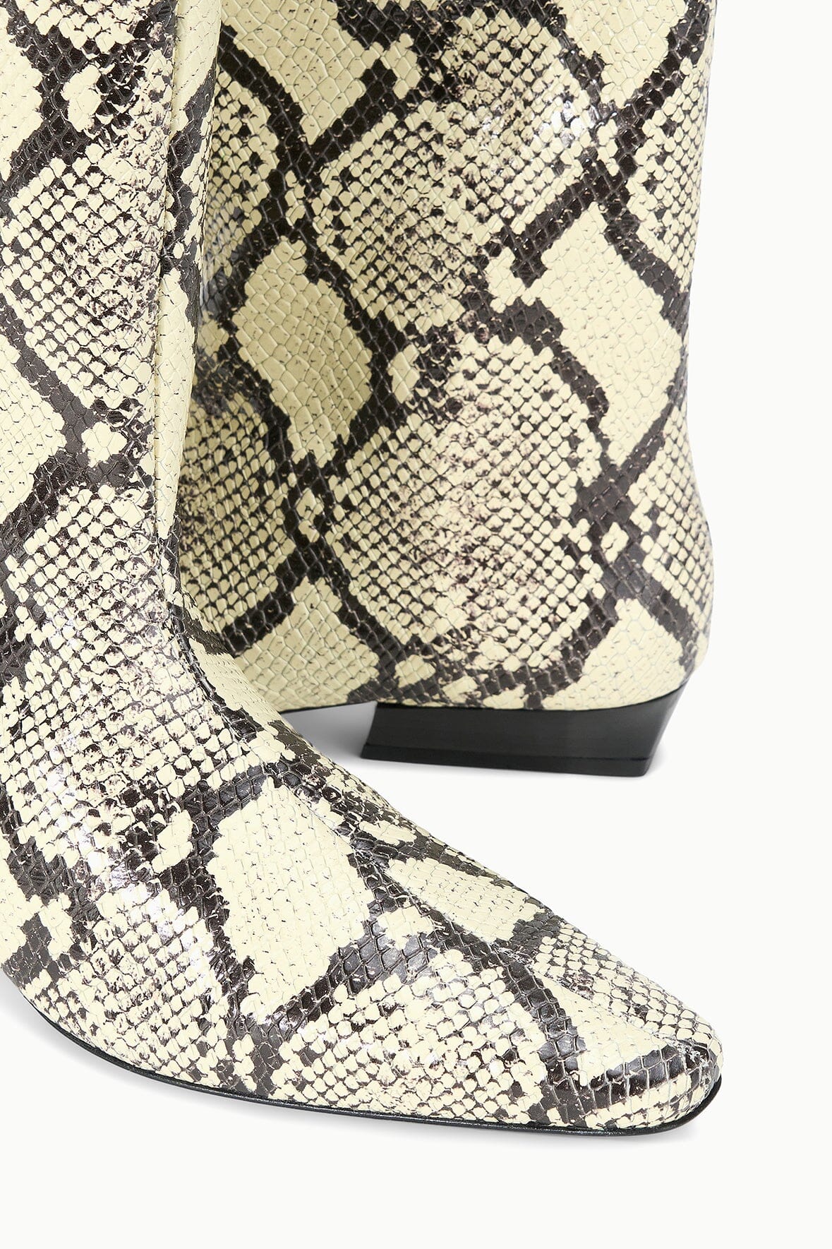 Image WALLY FLAT BOOT | WHITE SNAKE 5 of 6 and Clicking this image will trigger a zoom pop-up