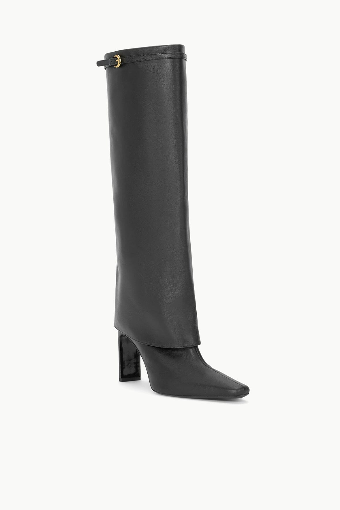 Image WALLY FOLDOVER HIGH HEEL BOOT | BLACK 3 of 8 and Clicking this image will trigger a zoom pop-up