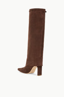 Image WALLY FOLDOVER HIGH HEEL BOOT | MAHOGANY SUEDE 4 of 7