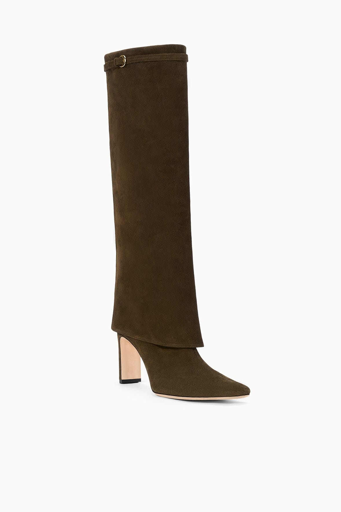Image WALLY FOLDOVER HIGH HEEL BOOT | TRUFFLE 3 of 8 and Clicking this image will trigger a zoom pop-up