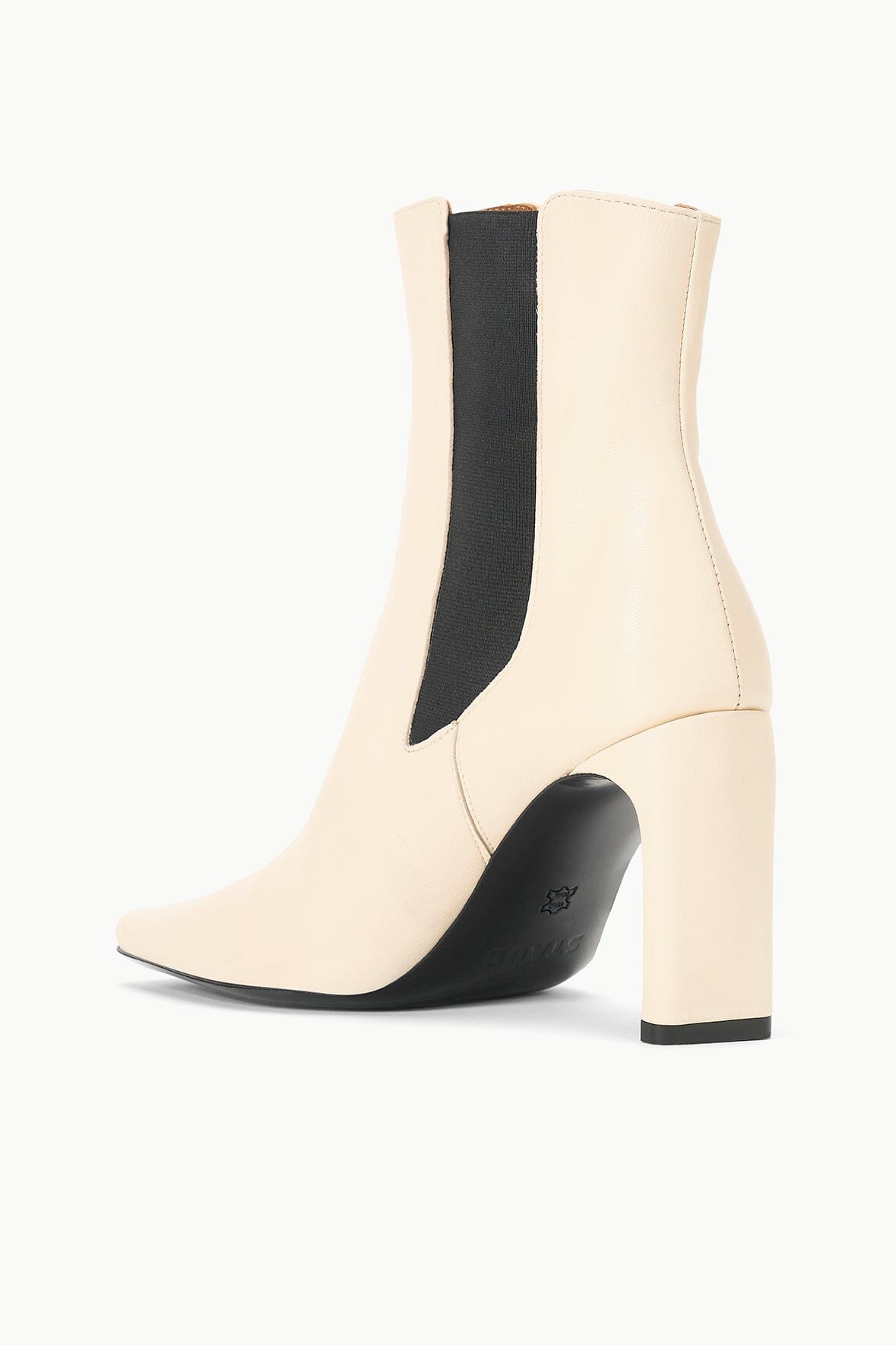 Image WALLY HIGH HEEL ANKLE BOOT | CREAM 3 of 5 and Clicking this image will trigger a zoom pop-up