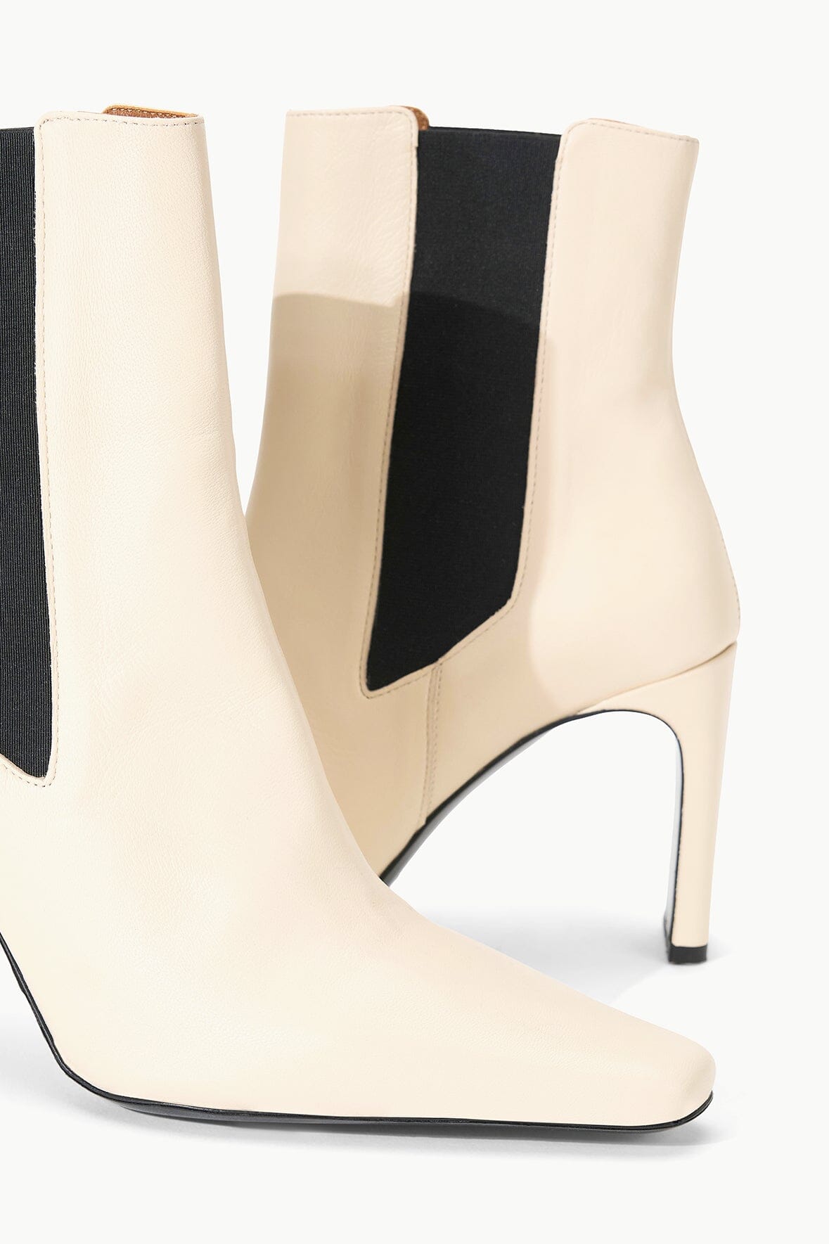 Image WALLY HIGH HEEL ANKLE BOOT | CREAM 4 of 5 and Clicking this image will trigger a zoom pop-up