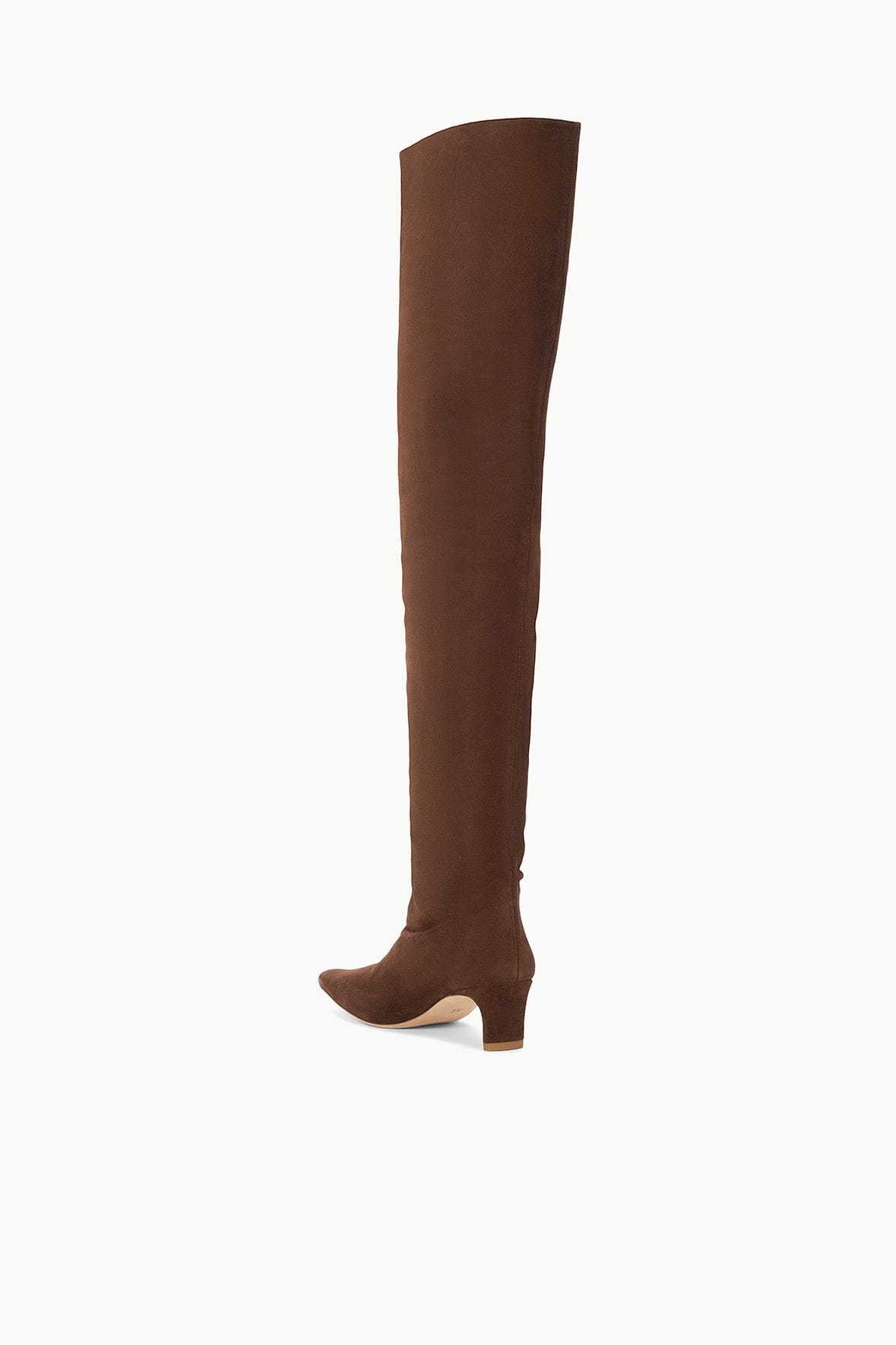 Image WALLY OVER-THE-KNEE BOOT | MAHOGANY SUEDE 4 of 7 and Clicking this image will trigger a zoom pop-up