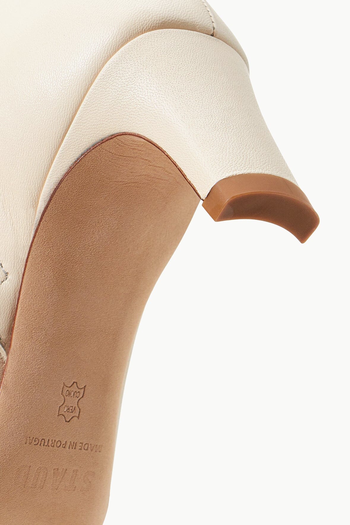 ショートブーツ・ブーティ STAUD Woman Flat ankle boots Cream 71433 CRM Staud Outlet: Shoes woman - Cream | Staud flat ankle boots