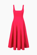 STAUD, Wells Dress in Cherry, Size 0 STAUD, Wells Dress in Cherry, Size 0
