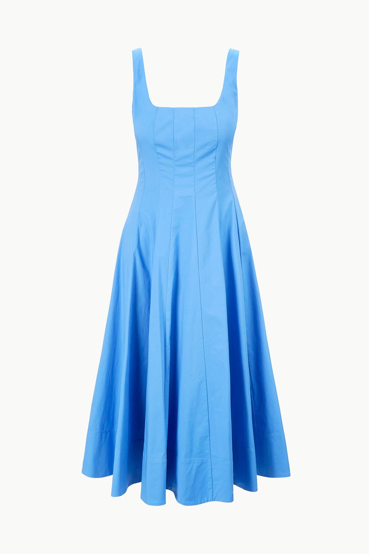 STAUD WELLS DRESS CORNFLOWER